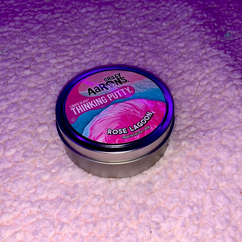 Crazy Aaron's liquid glass thinking putty!! Rose Lagoon